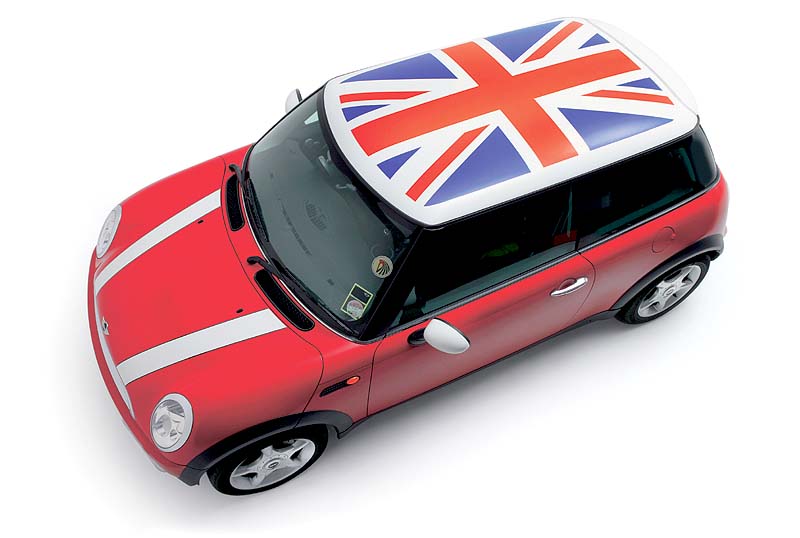 Top view of BMW MINI