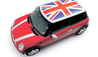 Top view of BMW MINI