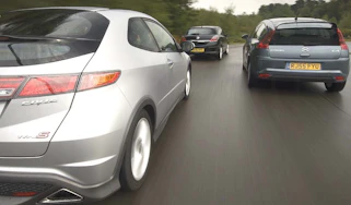Honda Civic Type S v Vauxhall Astra Sport Hatch v Citroen C4 Coupe