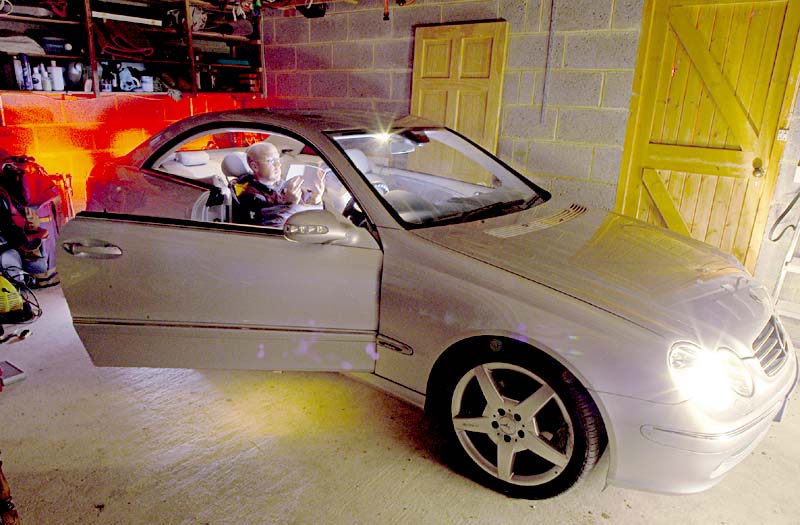 Side view of Mercedes-Benz CLK Coupe