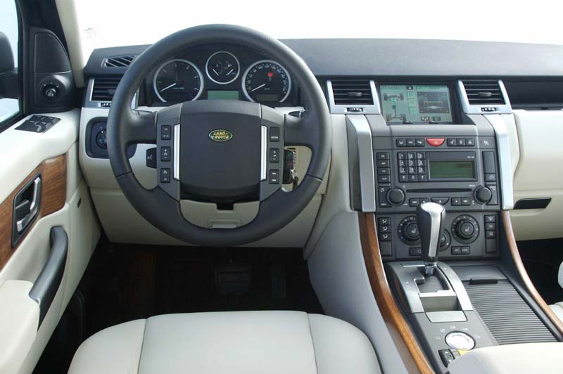 Range Rover Sport TDV8 inside view