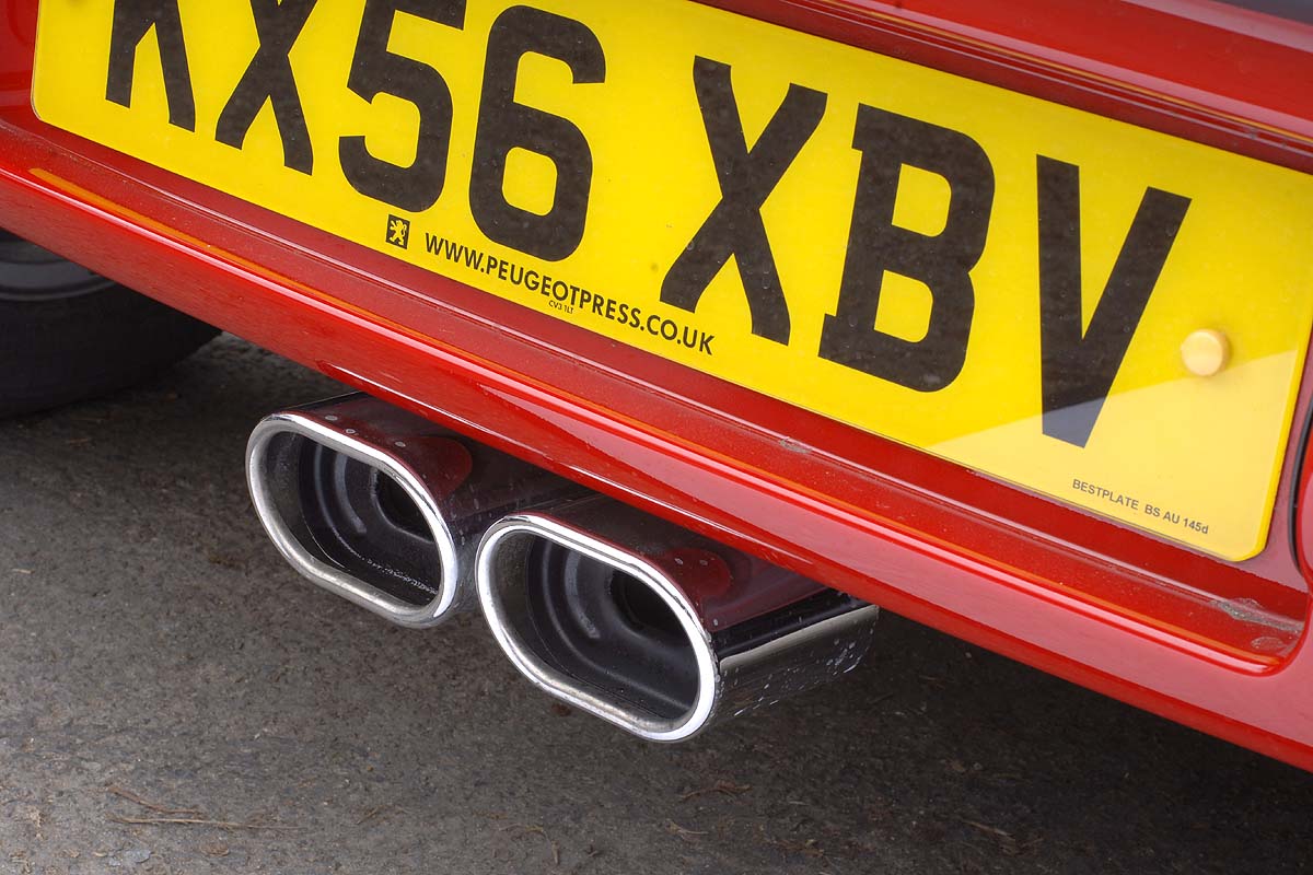 Peugeot 107 Sport XS exhausts