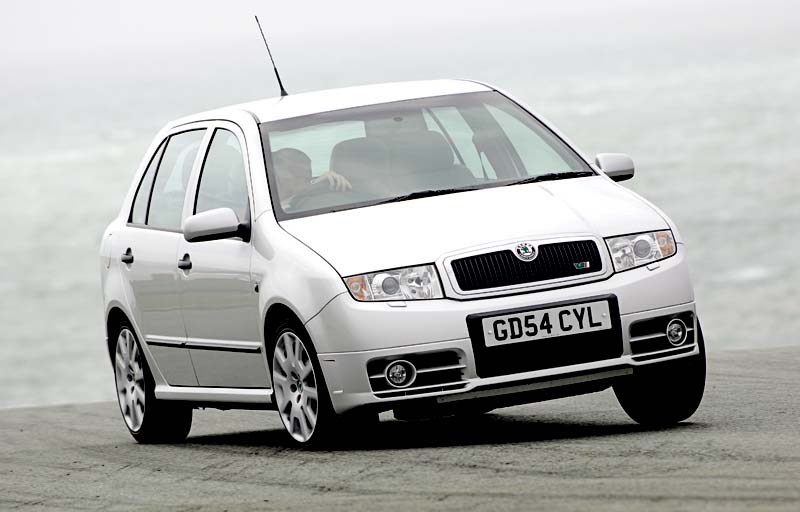 Front view of Skoda Fabia