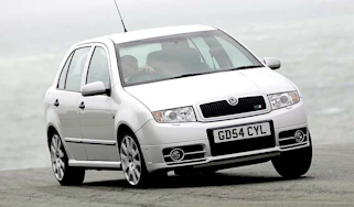 Front view of Skoda Fabia