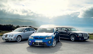 Vauxhall VXR8 vs Chryster 300C SRT-8 vs Jaguar S-Type R