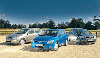 Hyundai i30 Toyota Auris Kia Cee'd