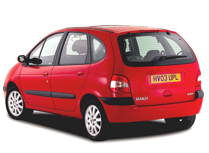 Rear view of Renault Scenic