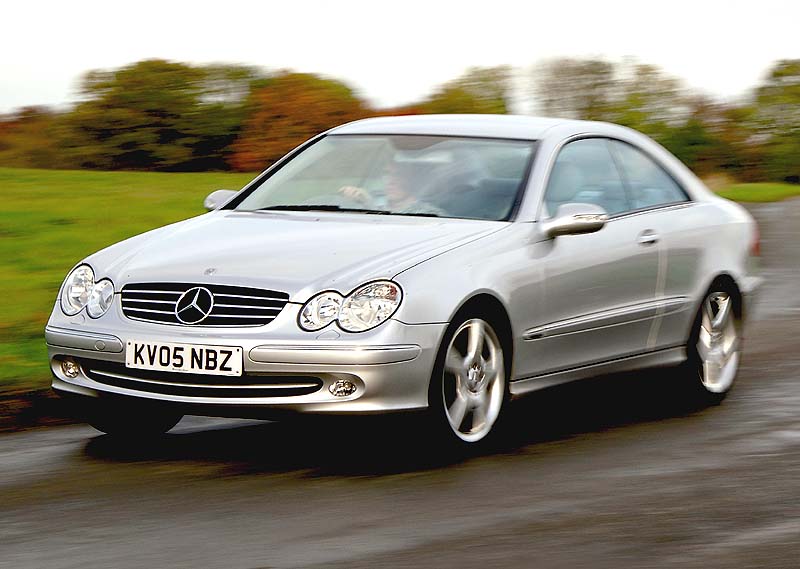 Side view of Mercedes-Benz CLK