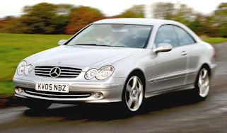 Side view of Mercedes-Benz CLK