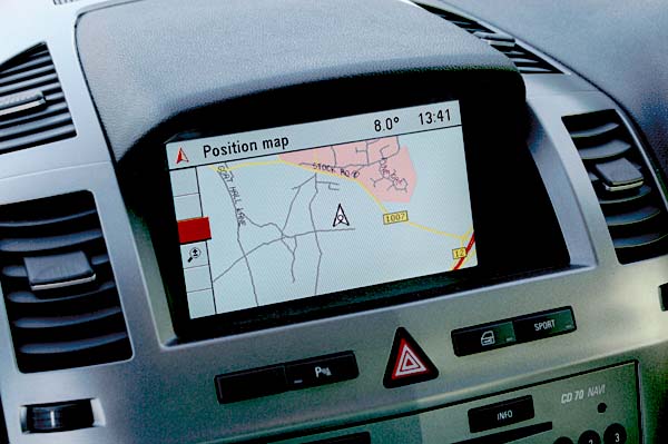 Vauxhall Zafira sat-nav