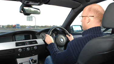 BMW driving