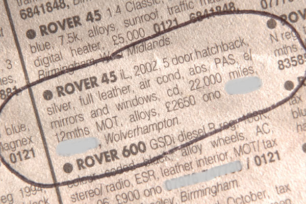 Classified advert