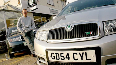 Front view of Skoda Fabia VRS