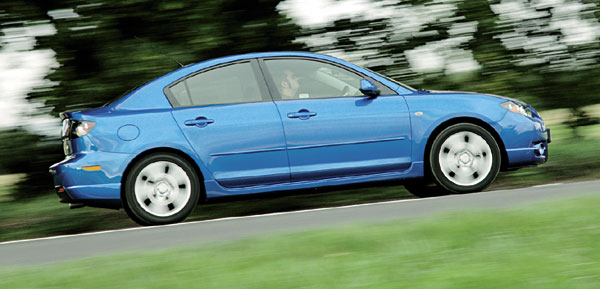 Side view of Mazda 3 Sport