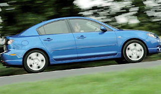 Side view of Mazda 3 Sport