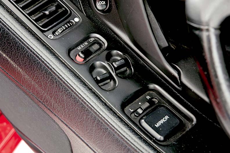 Honda NSX window mechanism