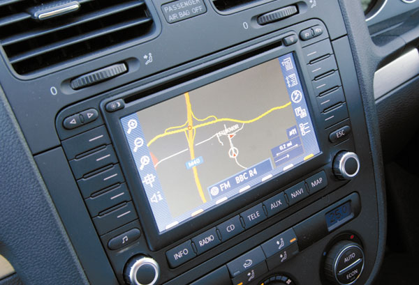 VW Golf GTI sat-nav