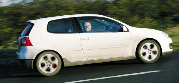 Side view of VW Golf GTI
