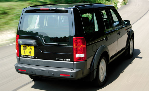 Rear view of Land Rover Discovery