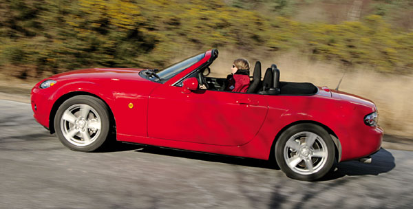 Side view of Mazda MX-5
