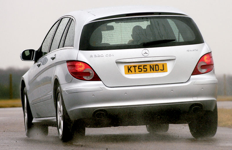 Rear view of Mercedes R320L