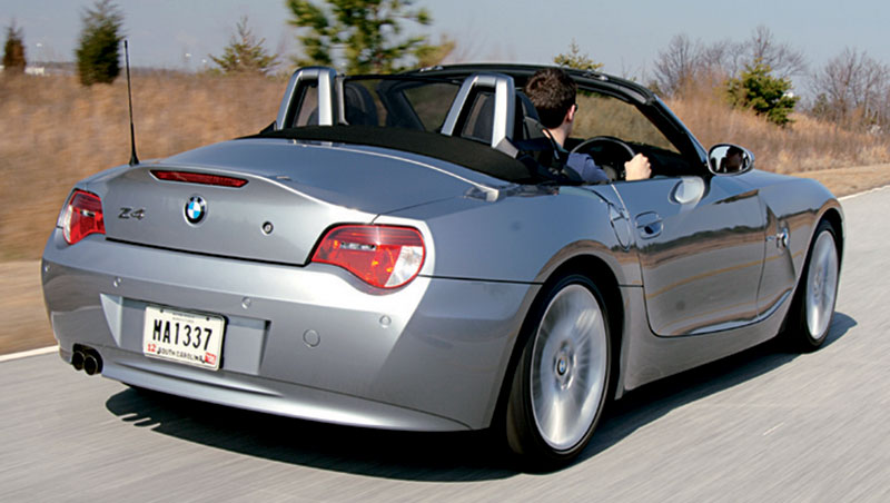 Rear view of BMW Z4 Sport