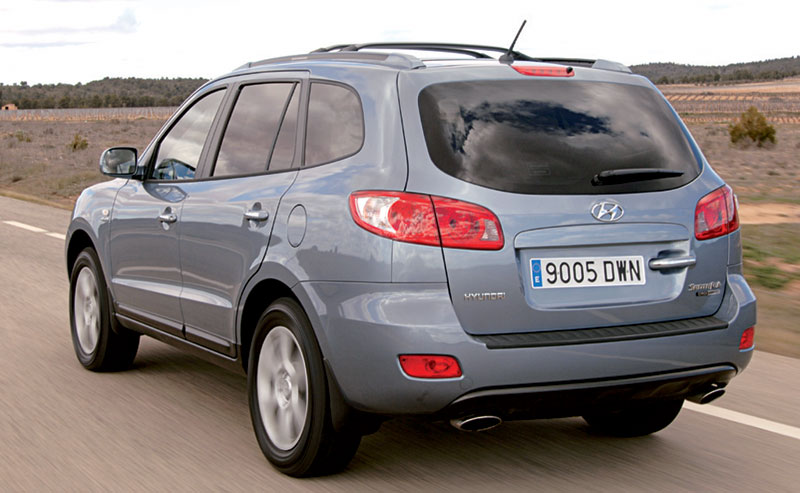 Rear view of Hyundai Santa Fe