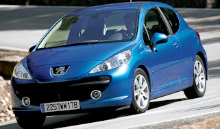 Front view of Peugeot 207