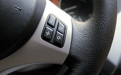 BMW 120d SE steering wheel