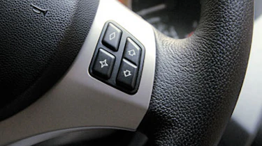 BMW 120d SE steering wheel