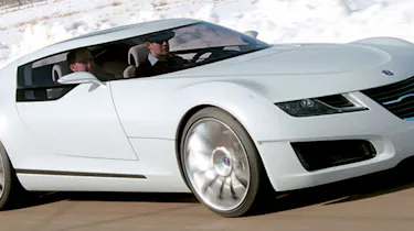 Front view of Saab Aero X