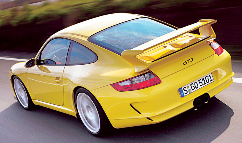 Rear view of Porsche 911 GT3