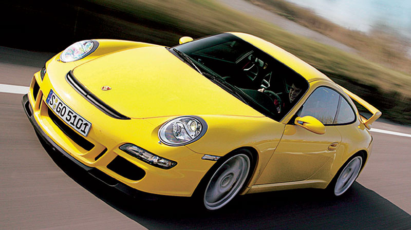 Front view of Porsche 911 GT3
