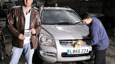 Front view of Kia Sportage