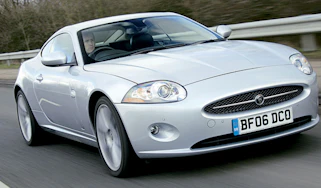 Front view of Jaguar XK Coupe