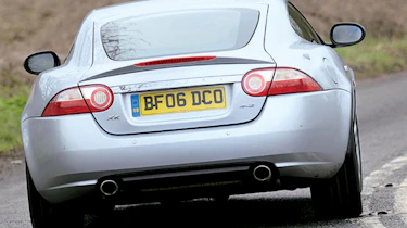 Rear view of Jaguar XK Coupe