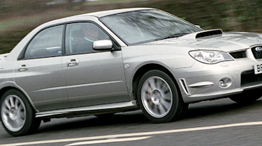 Side view of Subaru Impreza WRX
