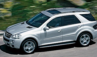 Side view of Mercedes ML63 AMG