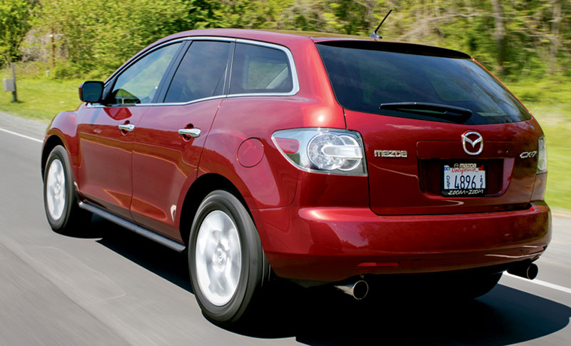 Rear view of Mazda CX-7