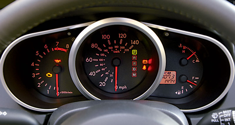 Mazda CX-7 three-dial binnacle