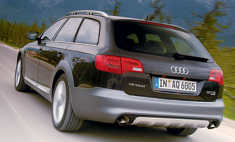 Rear view of Audi A6 Allroad