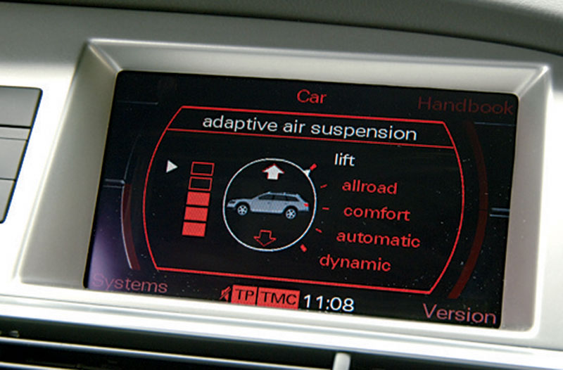 Audi A6 Allroad control screen