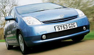Front view of Toyota Prius Amberjac