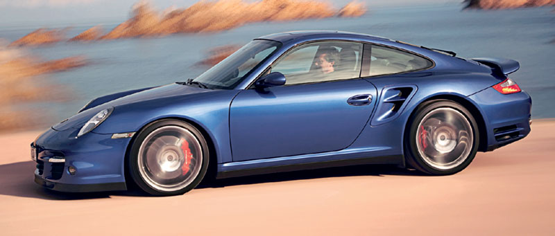 Side view of Porsche 911 Turbo