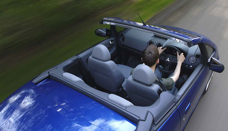 Top view of Mitsubishi Colt CZC