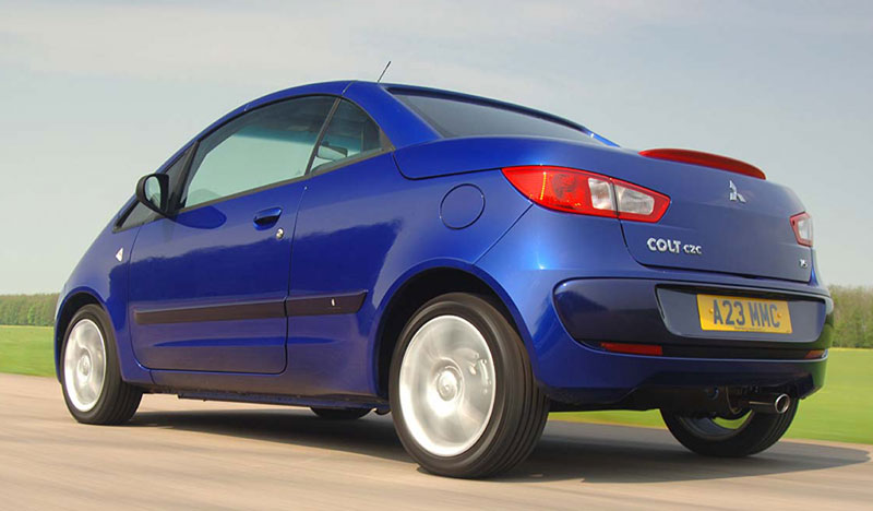 Rear view of Mitsubishi Colt CZC