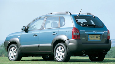 Rear view of Hyundai Tucson FCEV