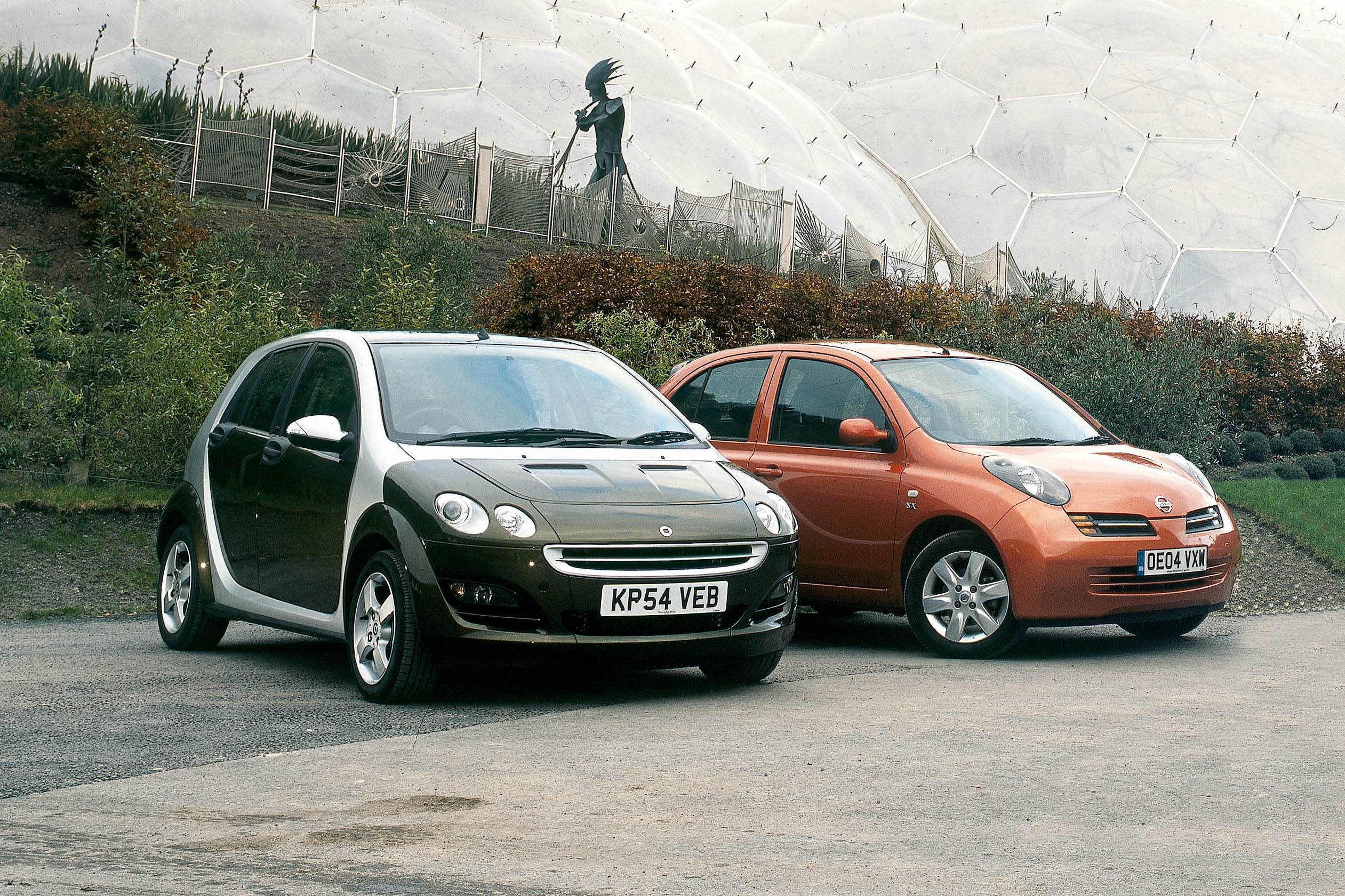 Smart ForFour and Nissan Micra