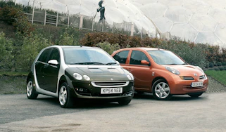 Smart ForFour and Nissan Micra