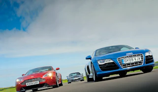 Aston Martin V12 Vantage vs Audi R8 vs Corvette ZR1